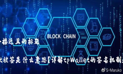 思考一个接近且的标题

tpWallet被签是什么意思？详解tpWallet的签名机制和安全性