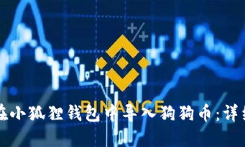 如何在小狐狸钱包中导入狗狗币：详细指南